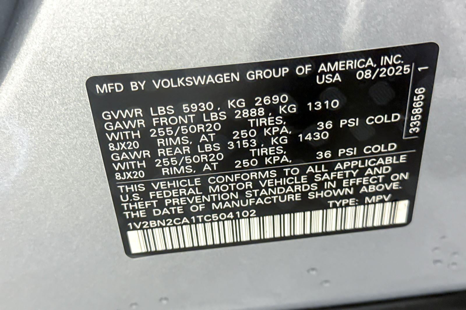 2026 Volkswagen Atlas 2.0T SEL