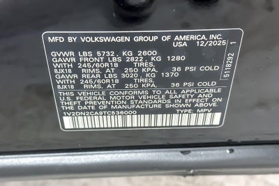 2026 Volkswagen Atlas 2.0T SE