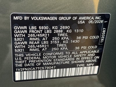 2026 Volkswagen Atlas 2.0T SEL Premium R-Line