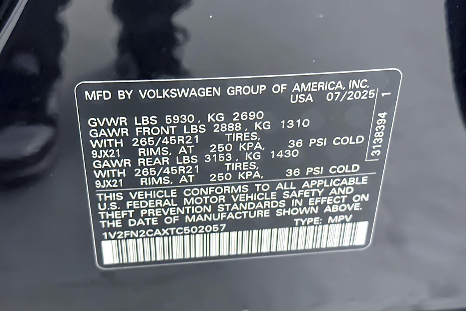 2026 Volkswagen Atlas 2.0T SEL Premium R-Line