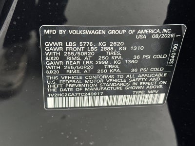 2026 Volkswagen Atlas Cross Sport 2.0T SE w/Technology