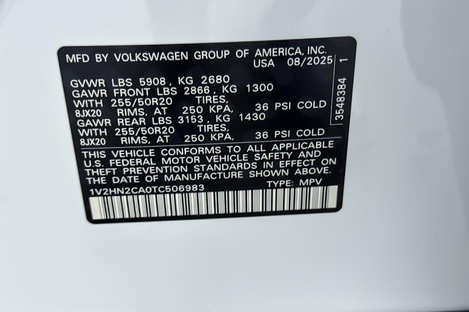 2026 Volkswagen Atlas 2.0T SE w/Technology