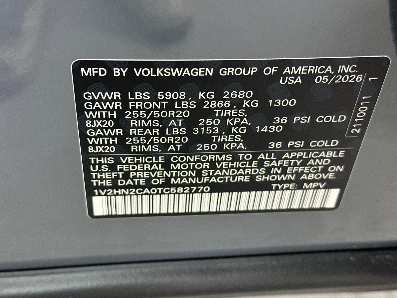 2026 Volkswagen Atlas 2.0T SE w/Technology
