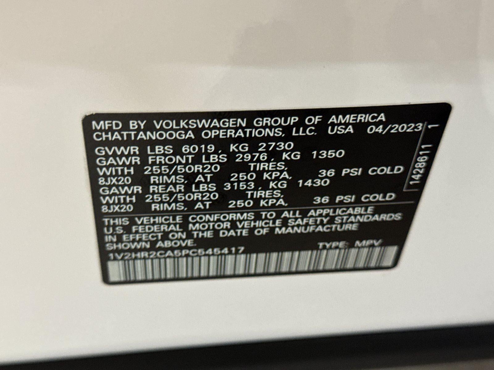 2023 Volkswagen Atlas 3.6L V6 SE w/Technology