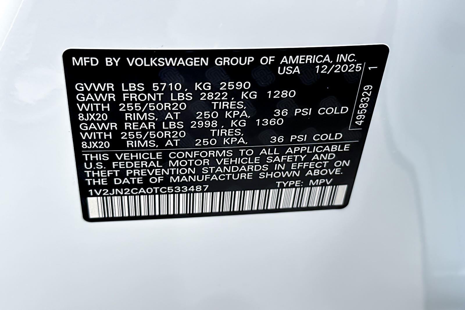 2026 Volkswagen Atlas 2.0T SE w/Technology