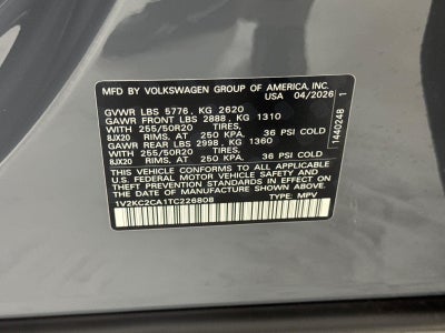 2026 Volkswagen Atlas Cross Sport 2.0T SE w/Technology