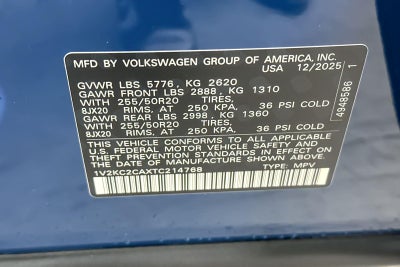 2026 Volkswagen Atlas Cross Sport 2.0T SE w/Technology