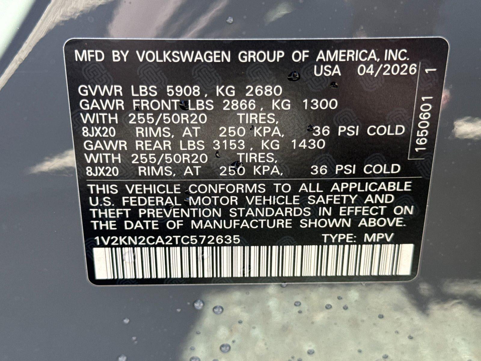 2026 Volkswagen Atlas 2.0T SE w/Technology