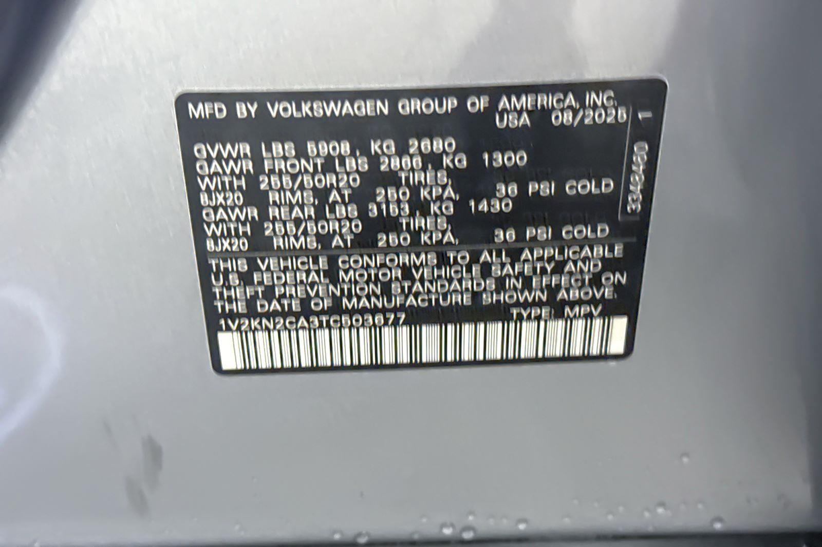 2026 Volkswagen Atlas 2.0T SE w/Technology