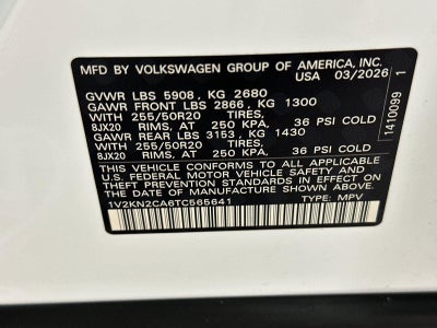 2026 Volkswagen Atlas 2.0T SE w/Technology