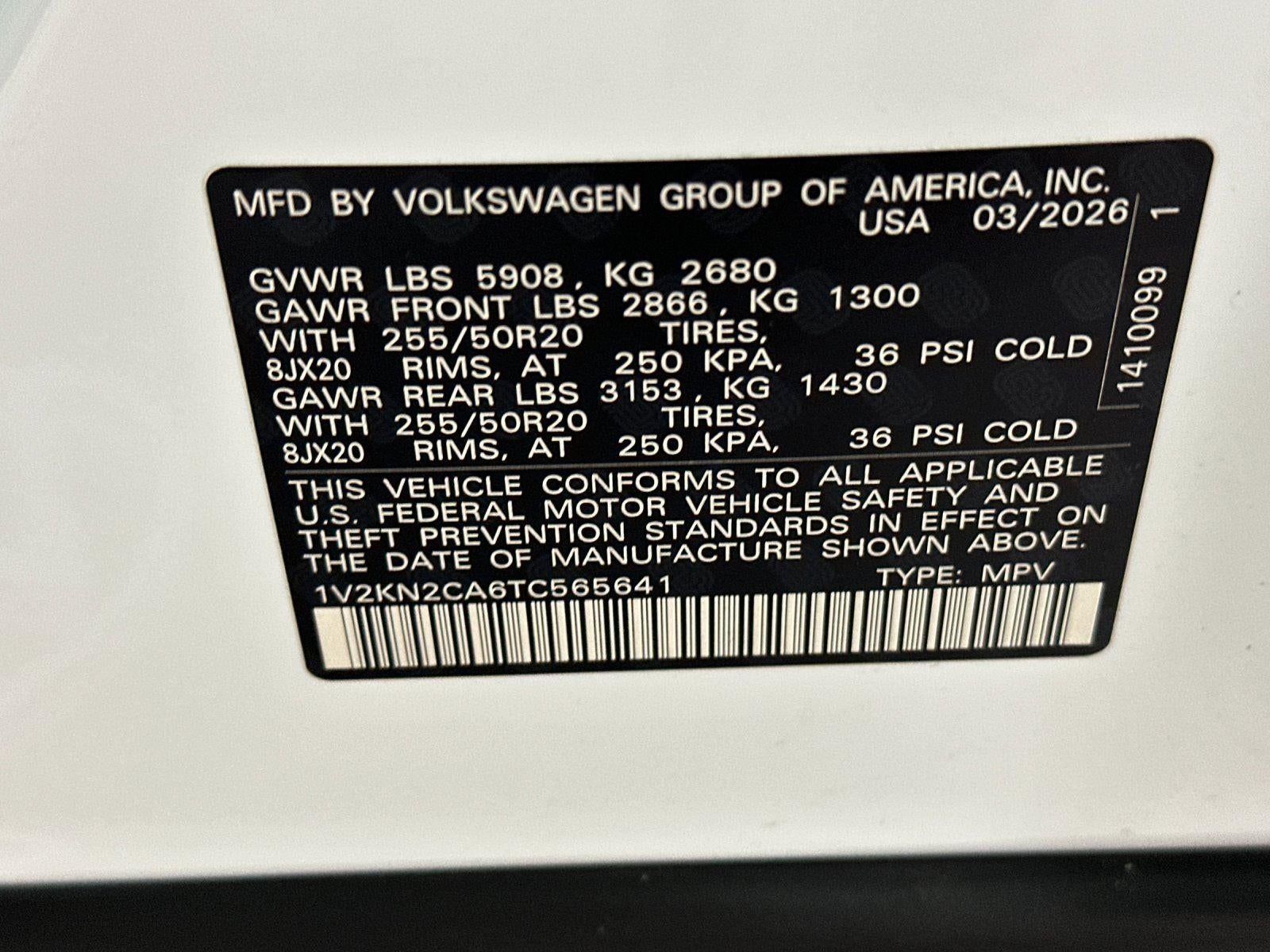 2026 Volkswagen Atlas 2.0T SE w/Technology