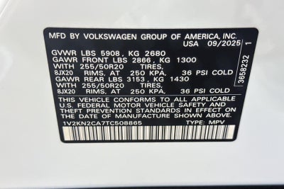 2026 Volkswagen Atlas 2.0T SE w/Technology