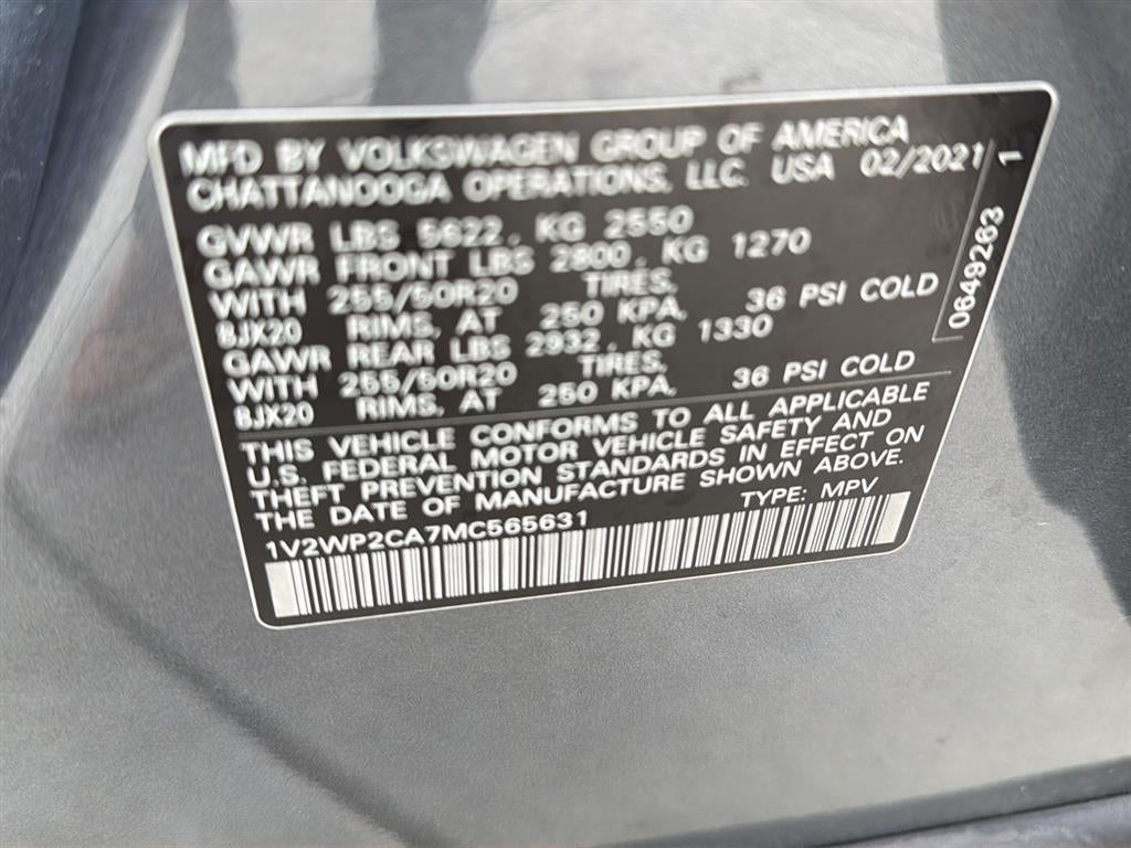 2021 Volkswagen Atlas 2.0T SE w/Technology