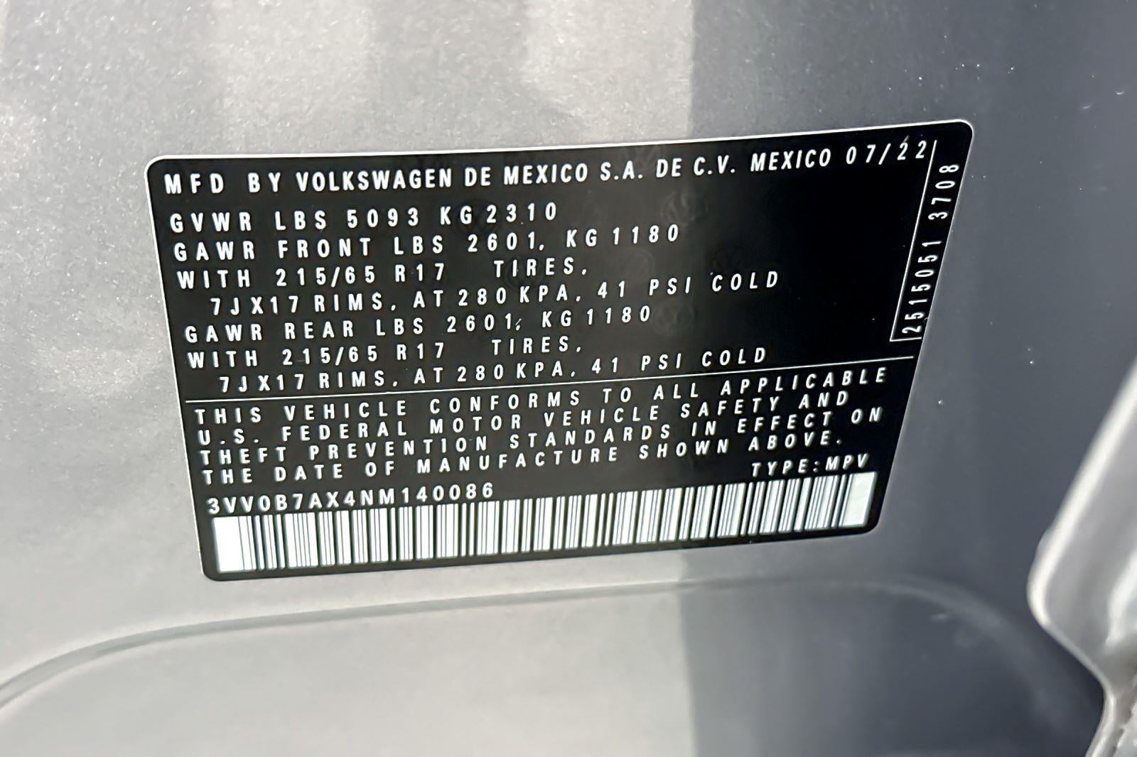 2022 Volkswagen Tiguan S