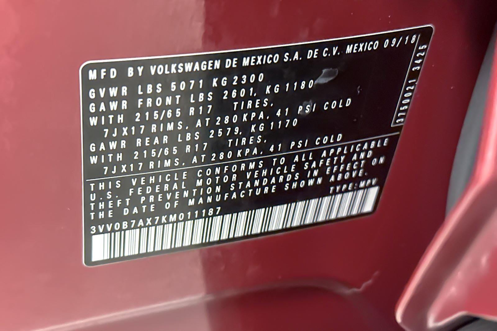 2019 Volkswagen Tiguan S