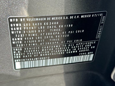 2018 Volkswagen Tiguan SE