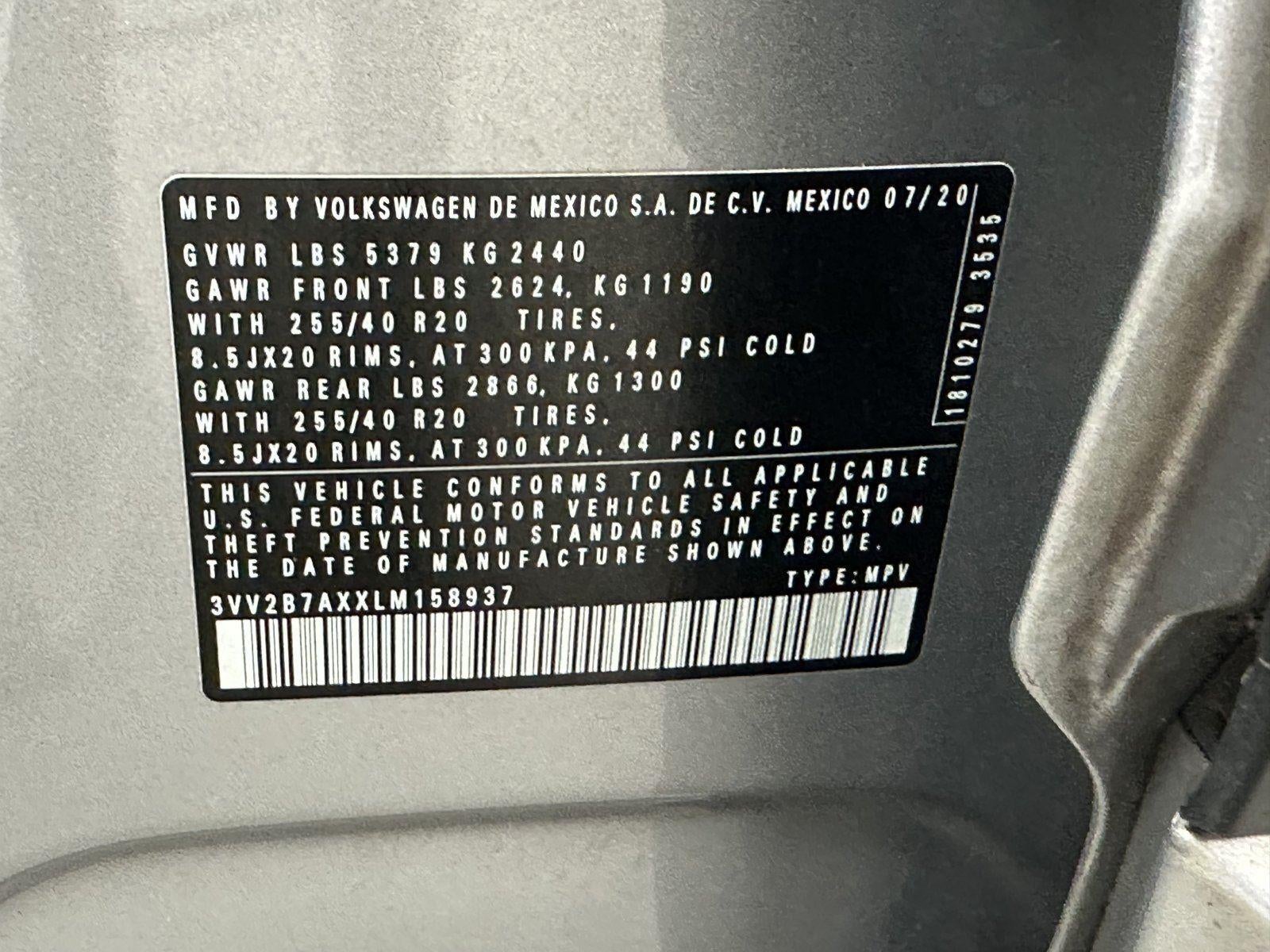 2020 Volkswagen Tiguan SE R-Line Black