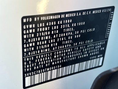 2026 Volkswagen Taos SE Black