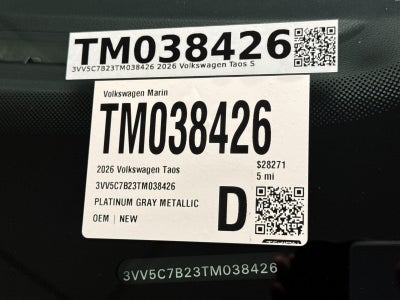 2026 Volkswagen Taos S