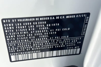 2025 Volkswagen Taos S