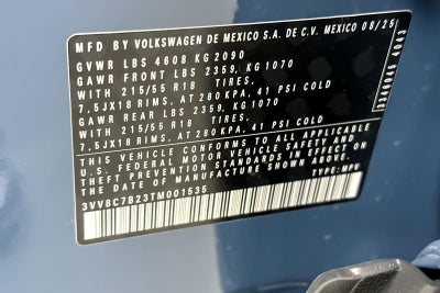 2026 Volkswagen Taos S