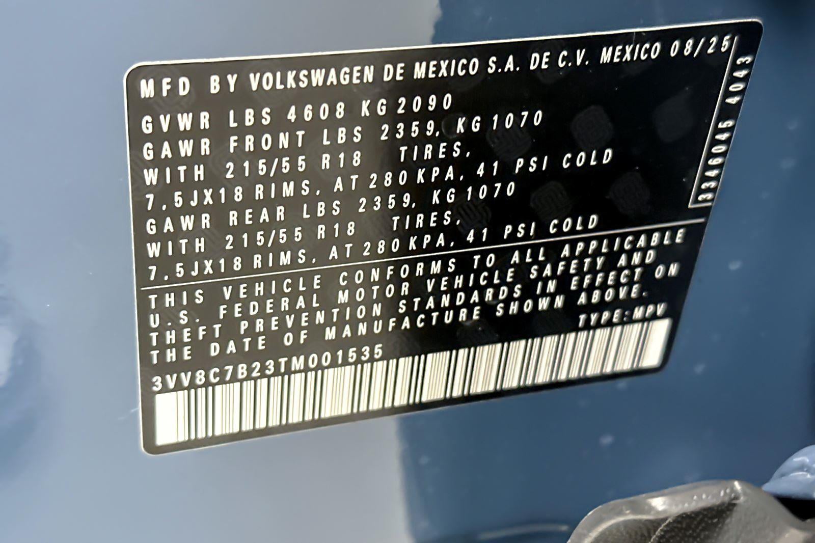 2026 Volkswagen Taos S