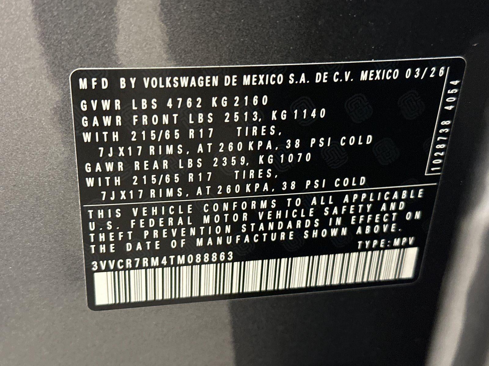 2026 Volkswagen Tiguan S