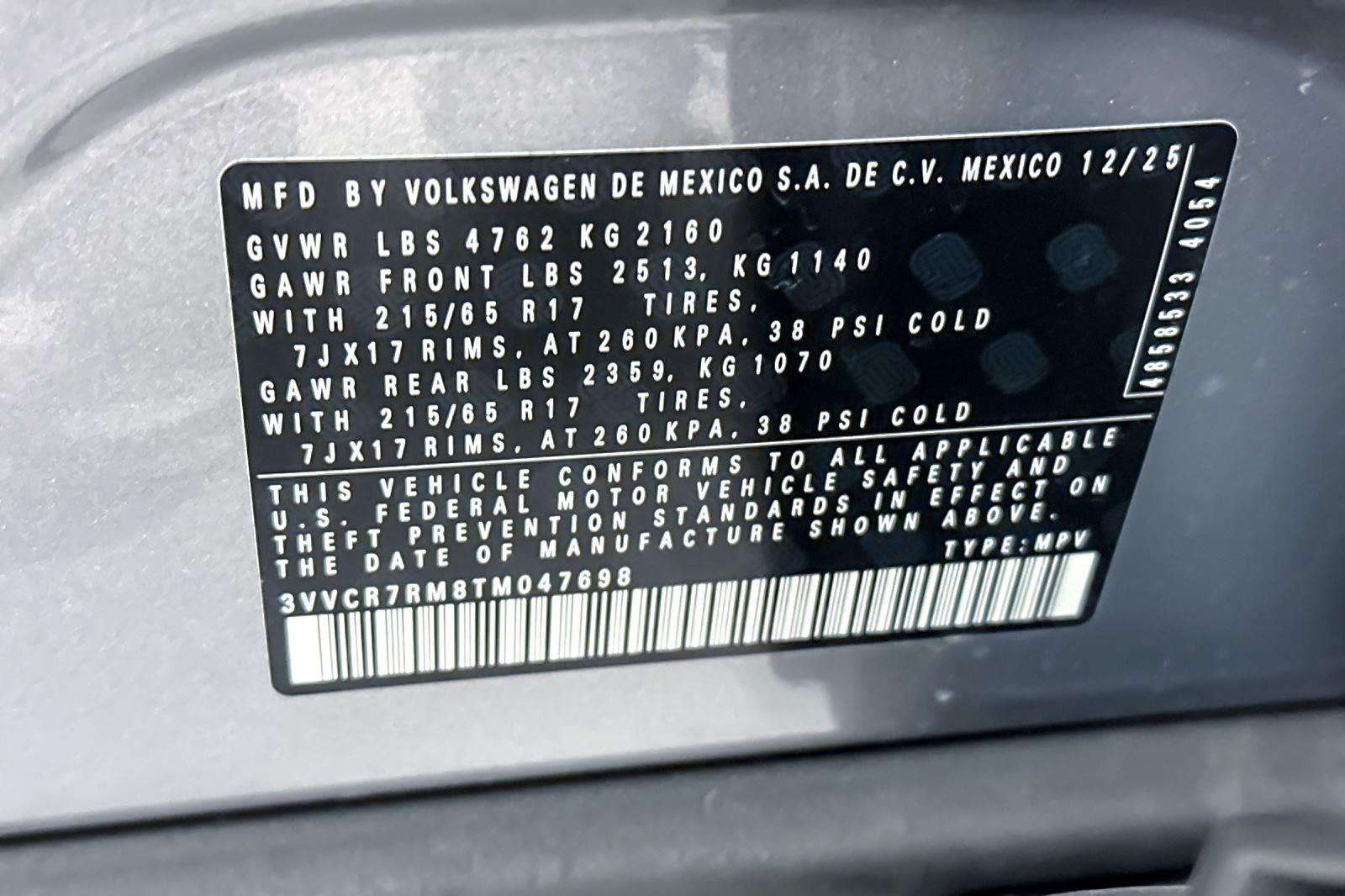 2026 Volkswagen Tiguan S