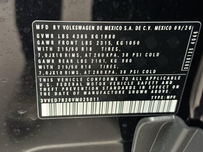 2027 Volkswagen Taos SE