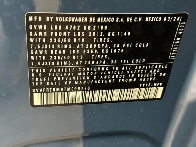 2026 Volkswagen Tiguan SE