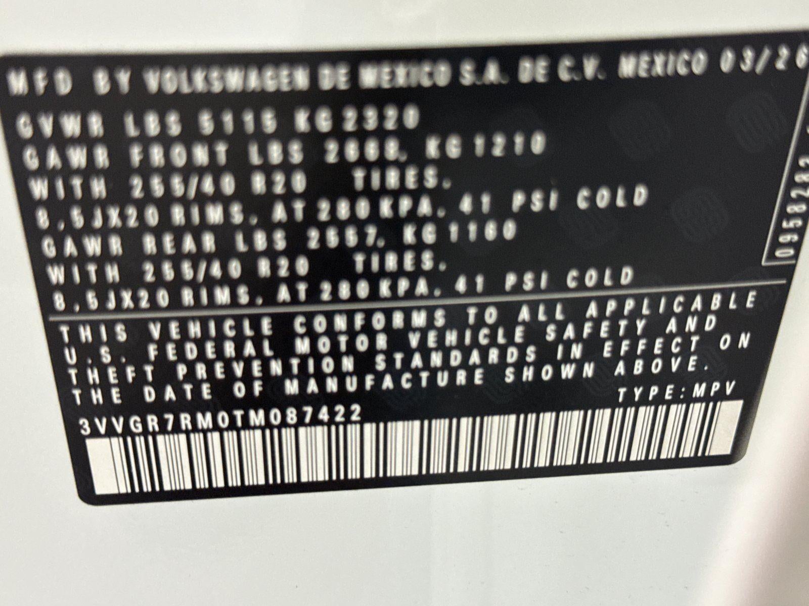 2026 Volkswagen Tiguan SE R-Line Black