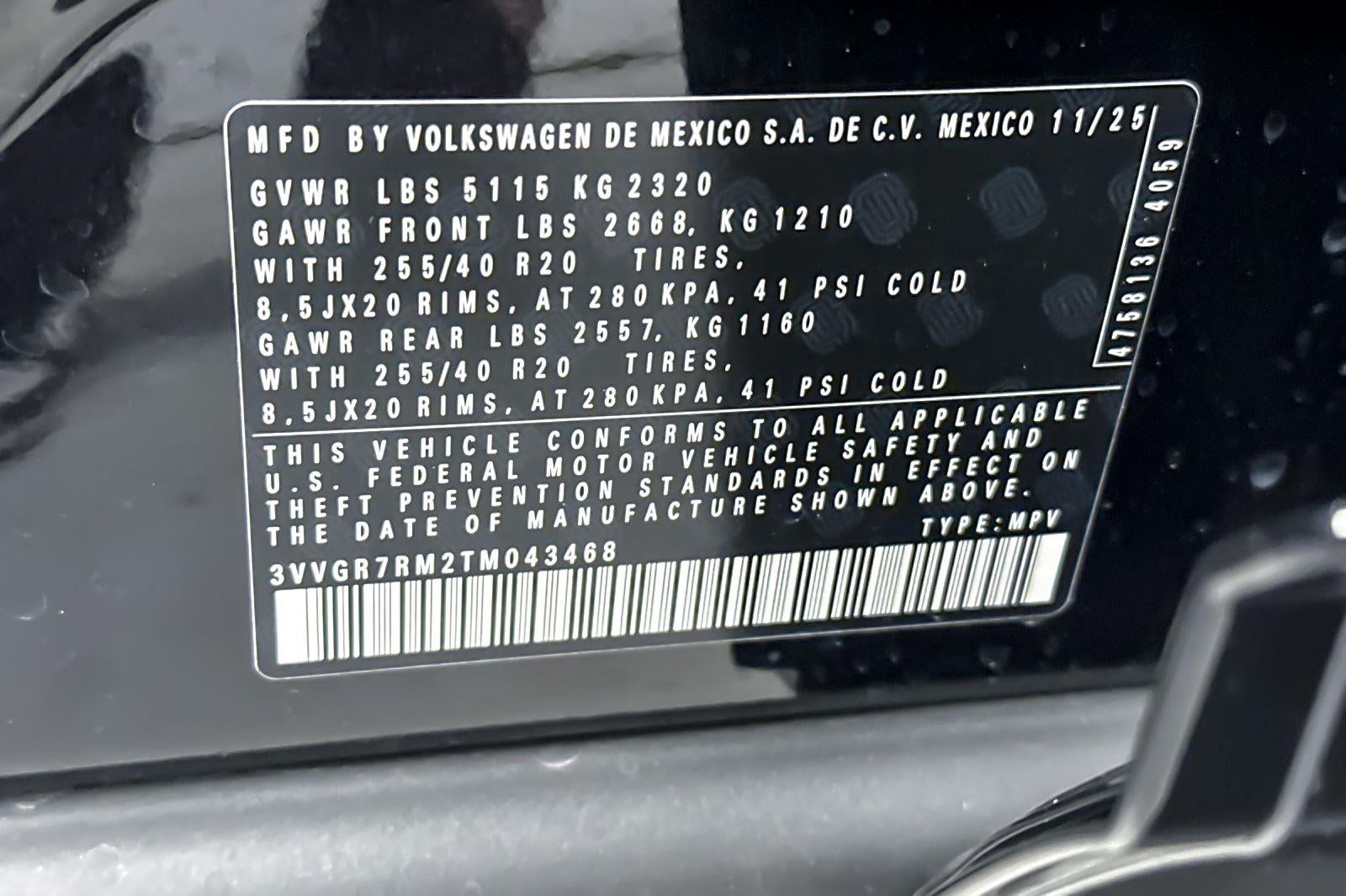 2026 Volkswagen Tiguan SE R-Line Black