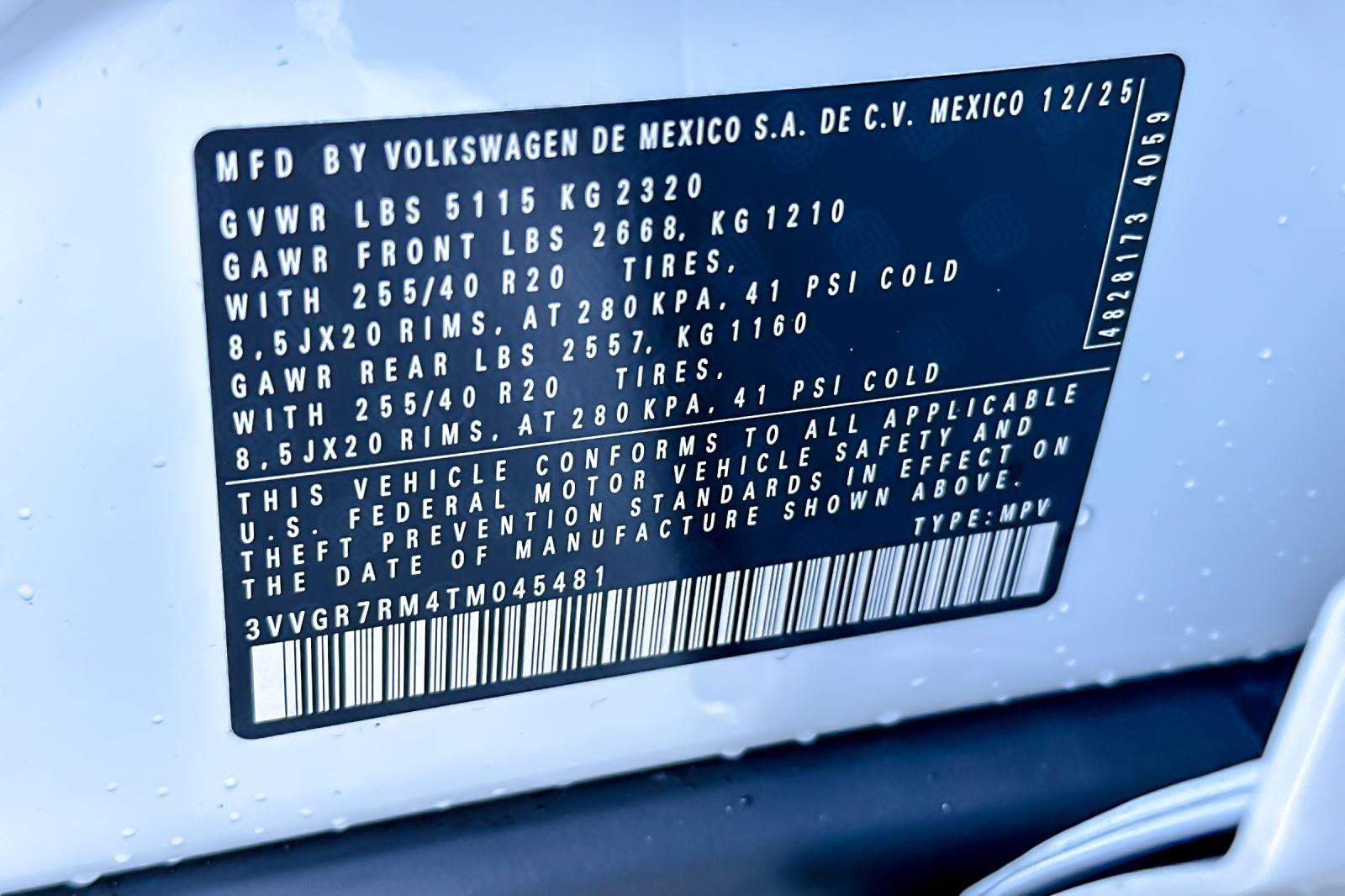 2026 Volkswagen Tiguan SE R-Line Black