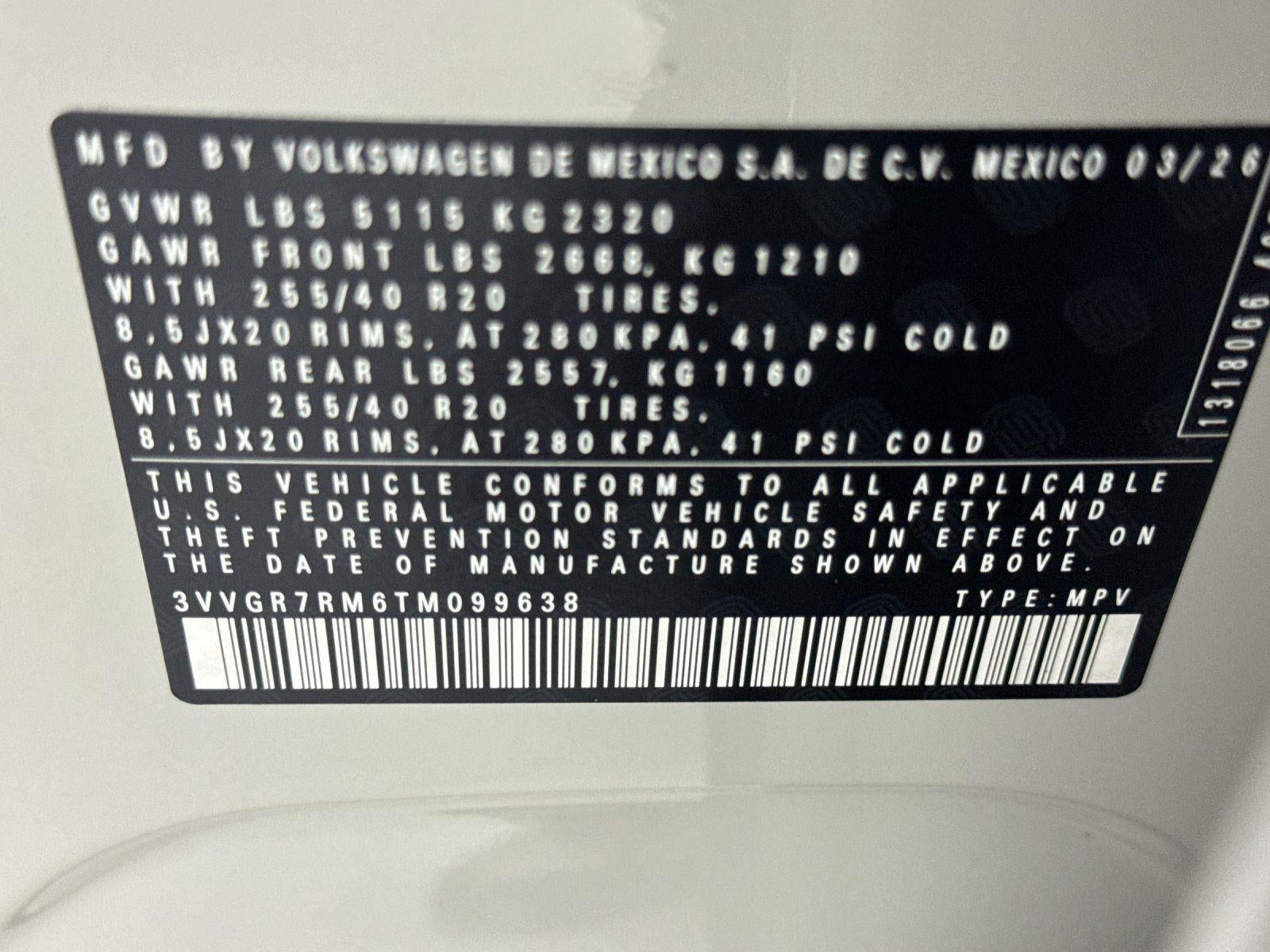 2026 Volkswagen Tiguan SE R-Line Black