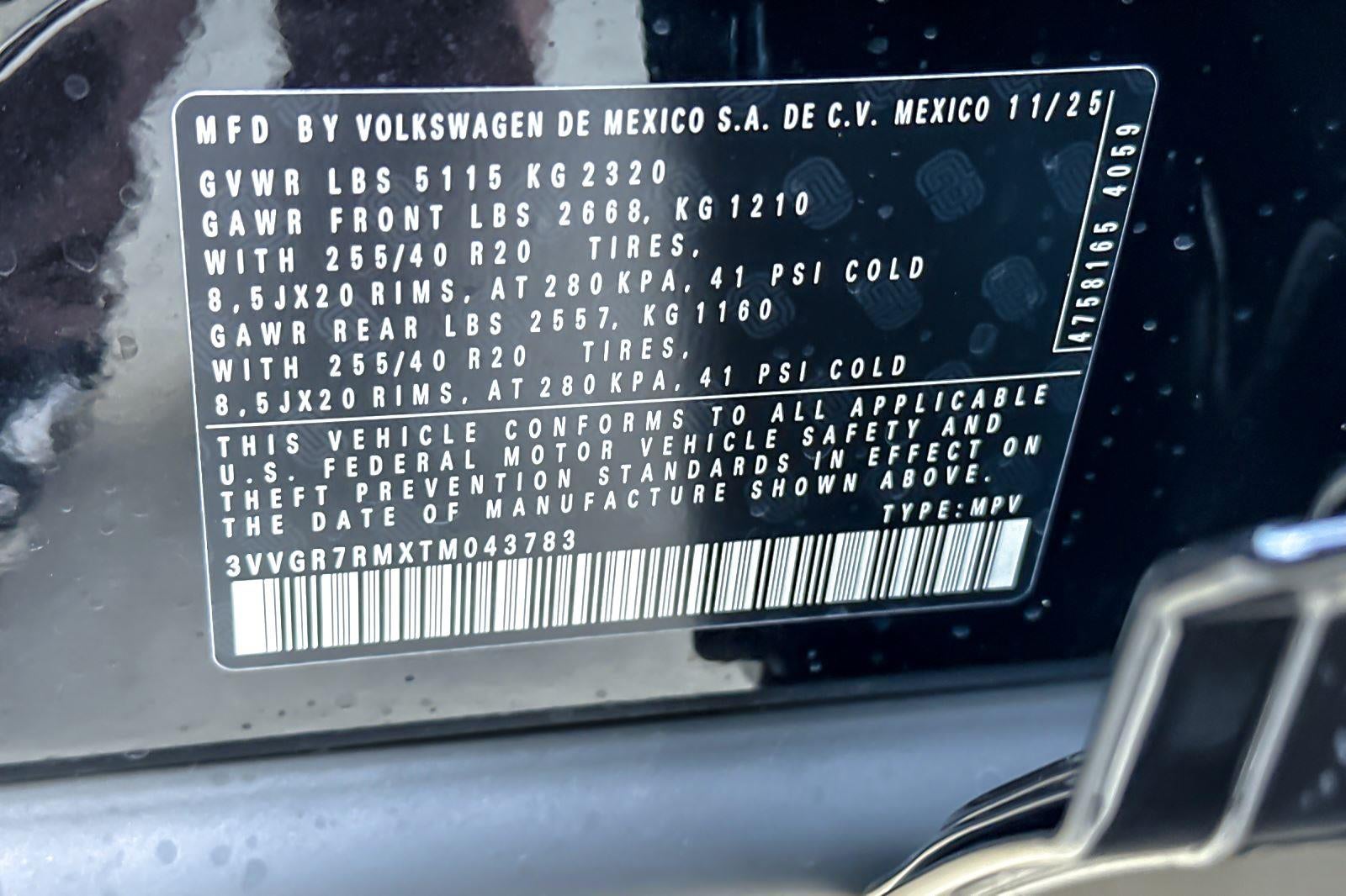 2026 Volkswagen Tiguan SE R-Line Black