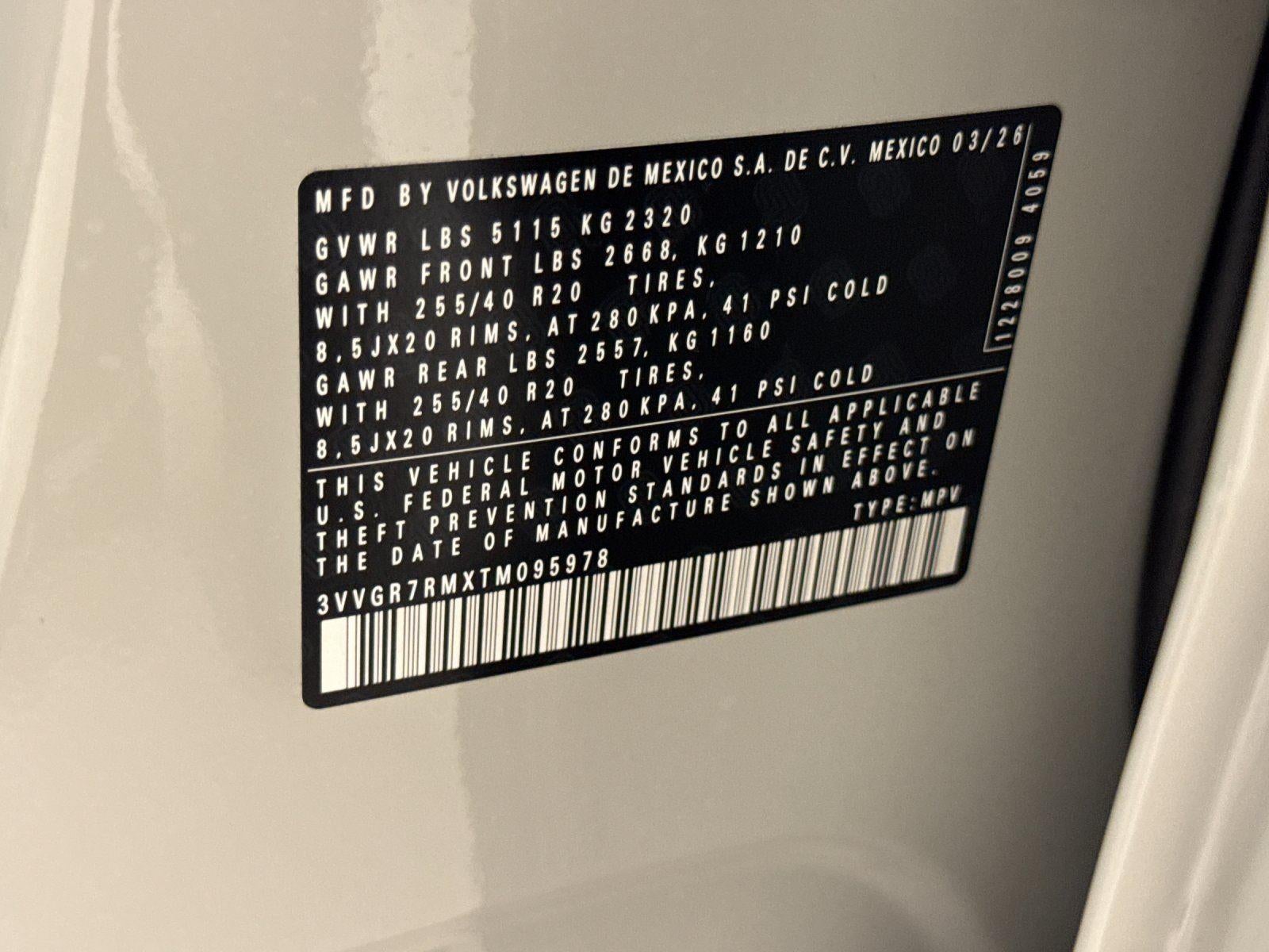 2026 Volkswagen Tiguan SE R-Line Black