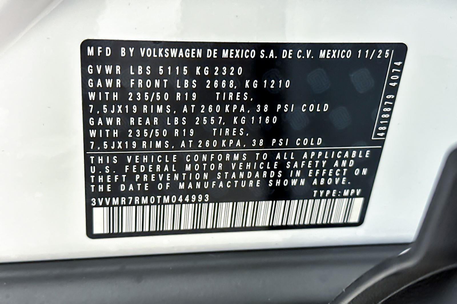 2026 Volkswagen Tiguan SE