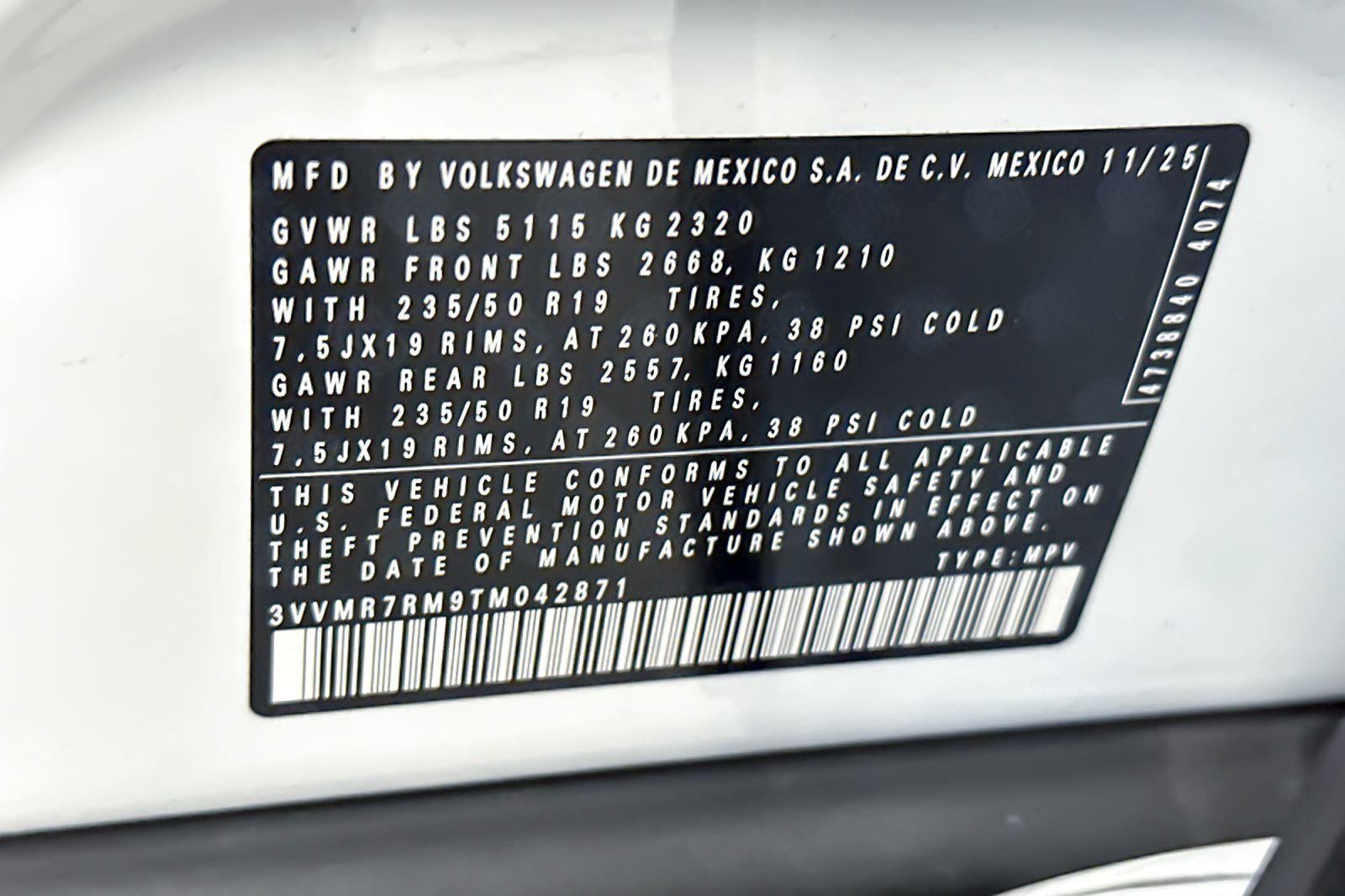 2026 Volkswagen Tiguan SE