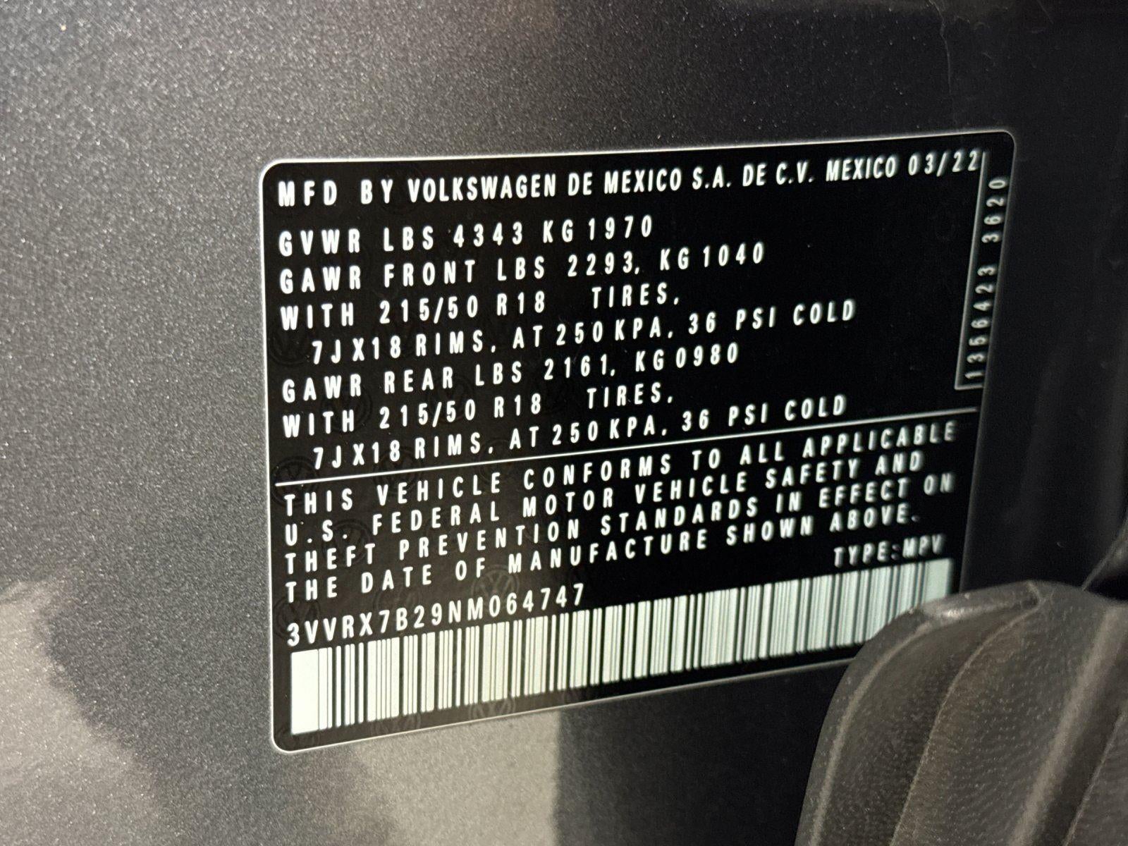 2022 Volkswagen Taos SE