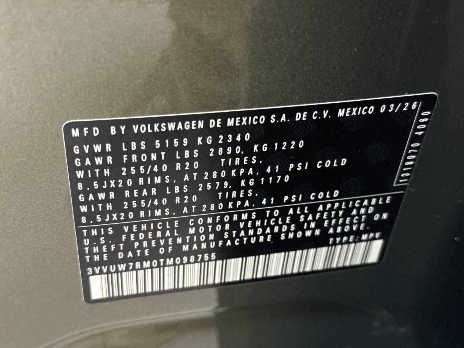 2026 Volkswagen Tiguan SEL R-Line Turbo