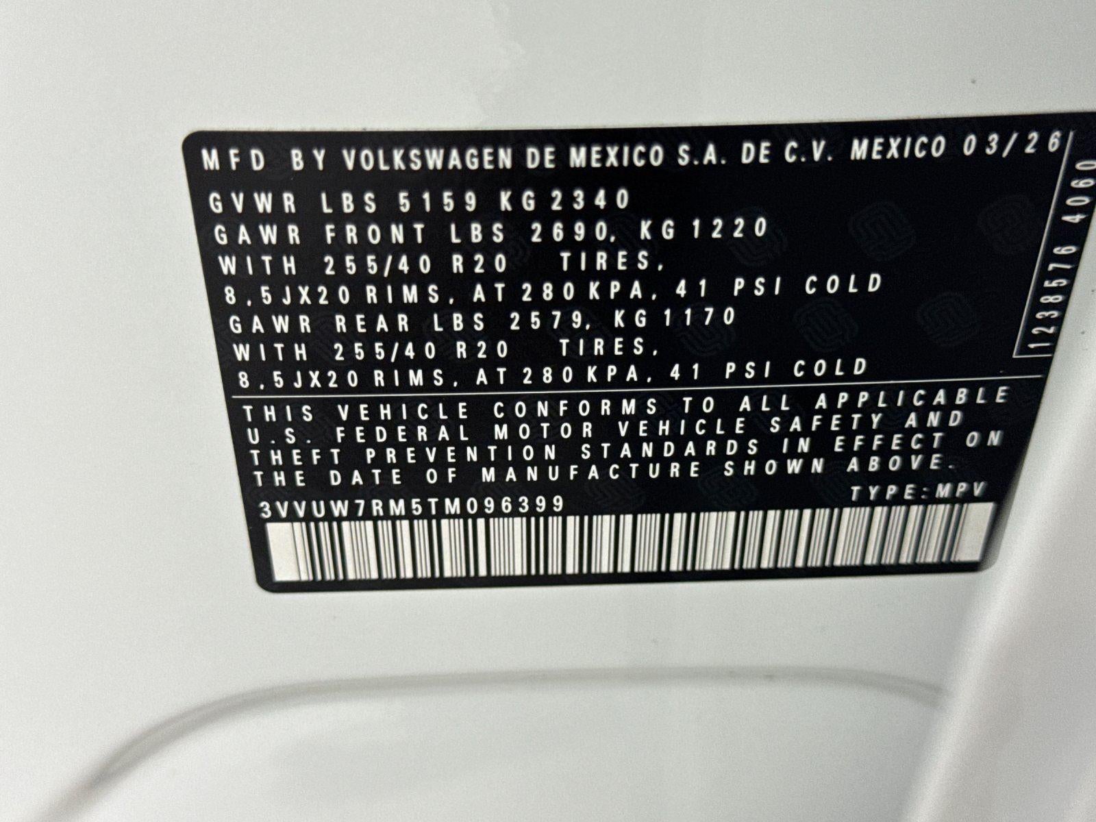 2026 Volkswagen Tiguan SEL R-Line Turbo