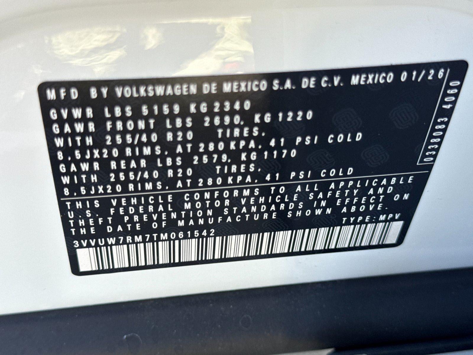 2026 Volkswagen Tiguan SEL R-Line Turbo