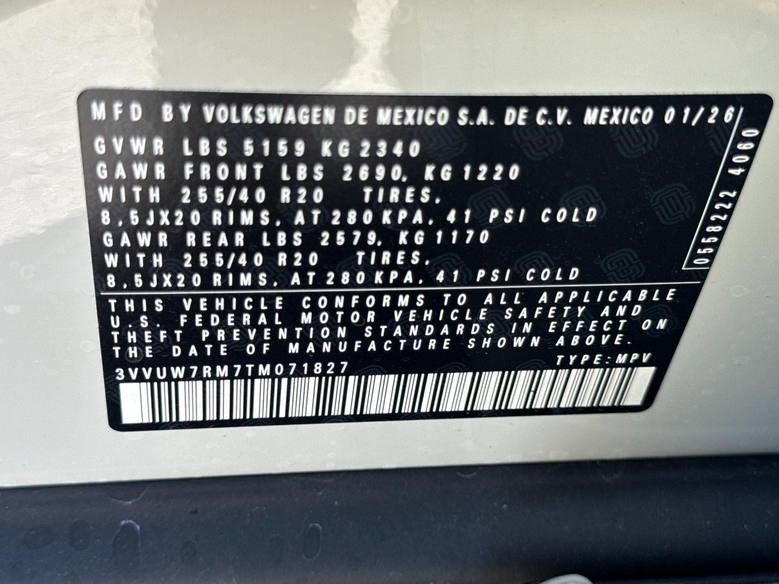 2026 Volkswagen Tiguan SEL R-Line Turbo