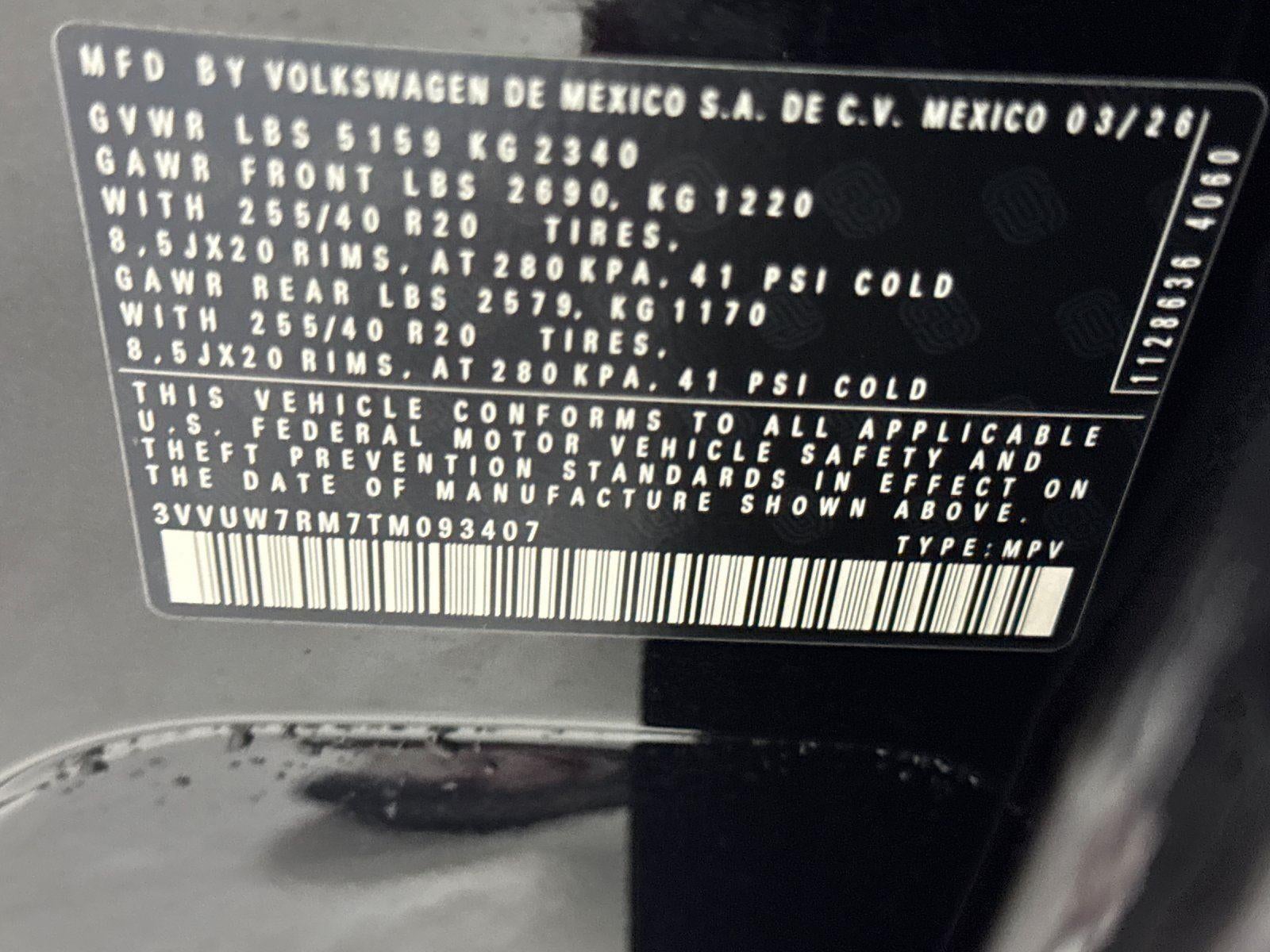 2026 Volkswagen Tiguan SEL R-Line Turbo