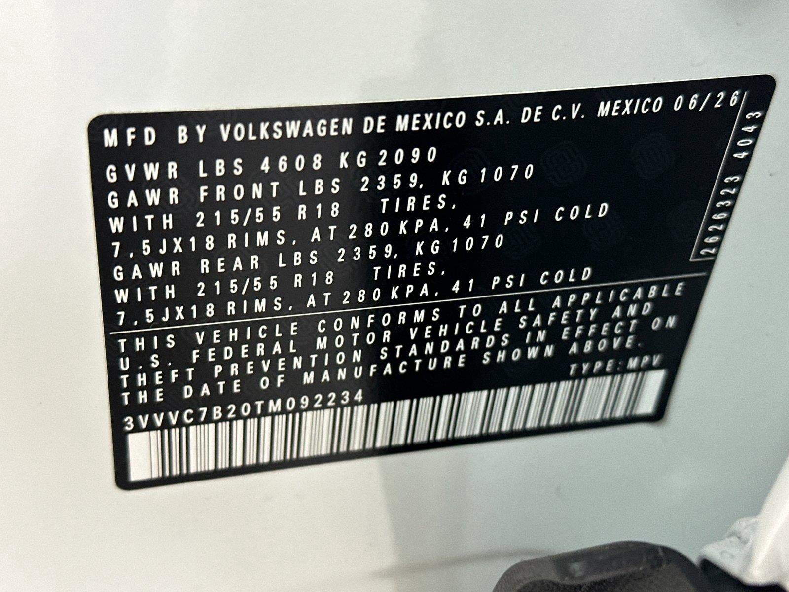 2026 Volkswagen Taos SE