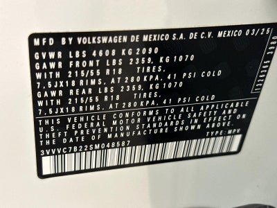 2025 Volkswagen Taos SE