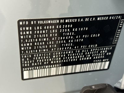 2026 Volkswagen Taos SE
