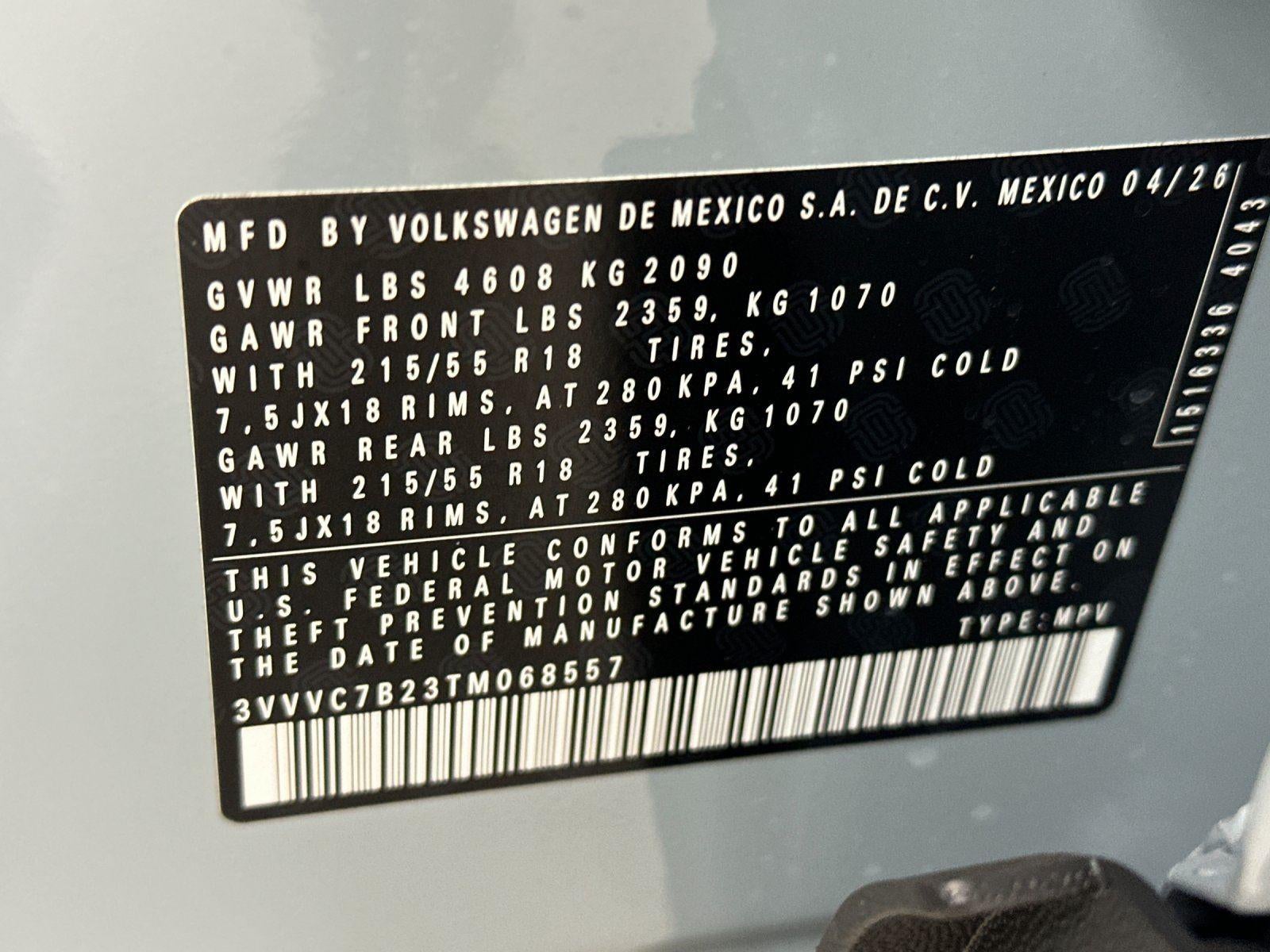 2026 Volkswagen Taos SE