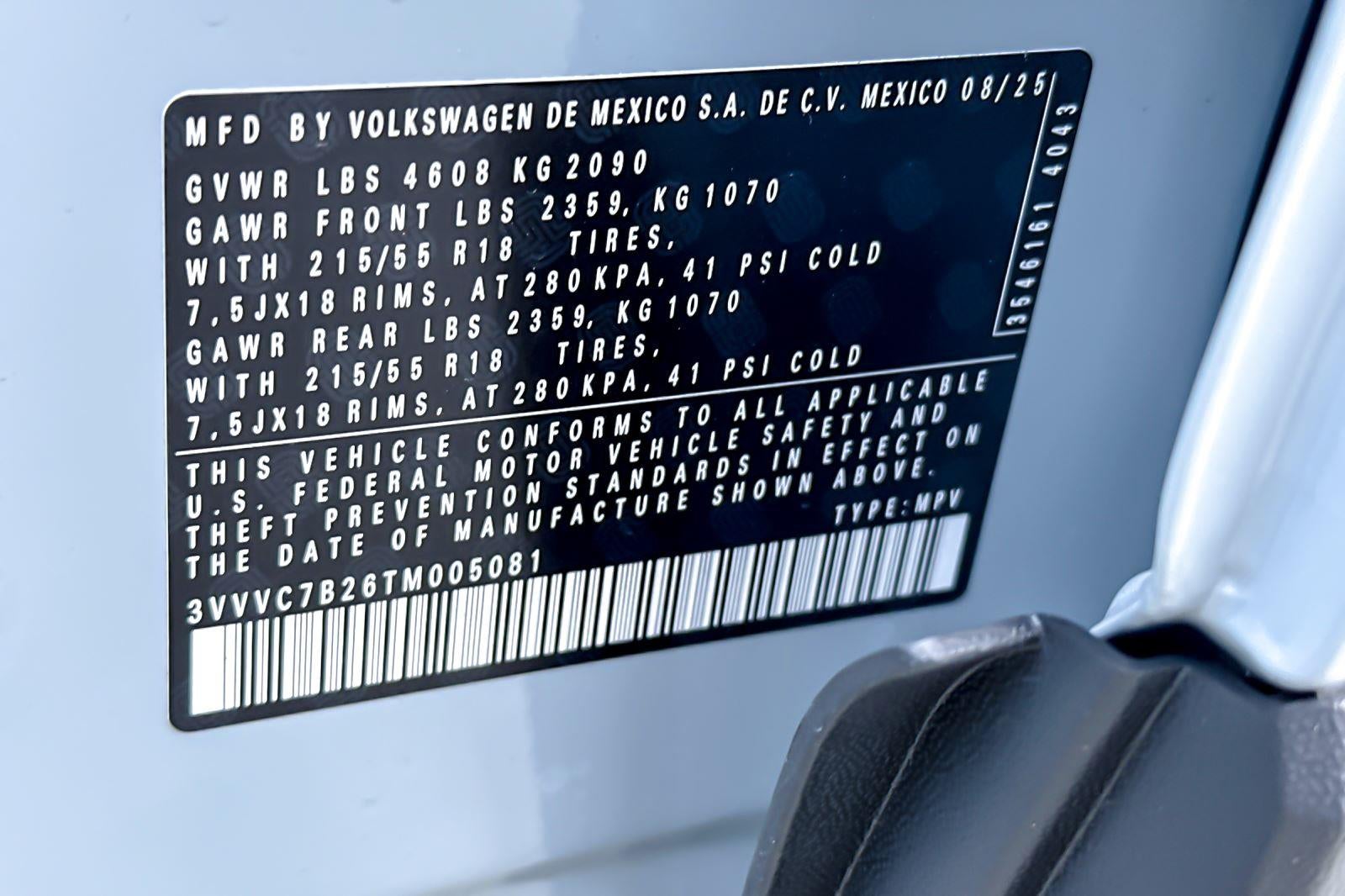 2026 Volkswagen Taos SE