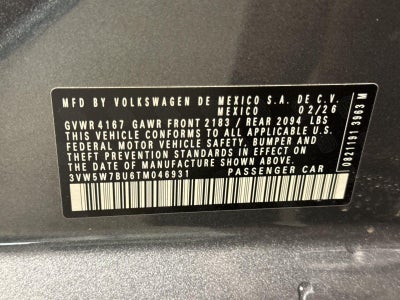 2026 Volkswagen Jetta S